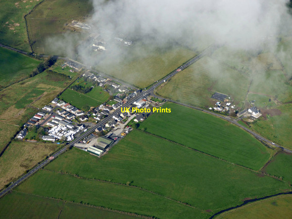 Photo 6"x4" Burnhouse from the air Burnhouse\/NS3850 c2019 P1