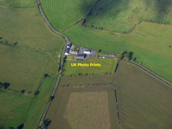 Photo 6"x4" South Nettlehurst from the air Burnhouse\/NS3850 c2019