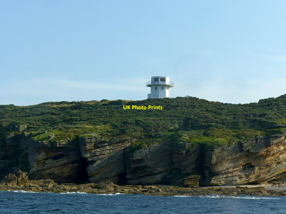 Photo 6"x4" Cliffs below the Gordonstoun Tower Covesea c2019