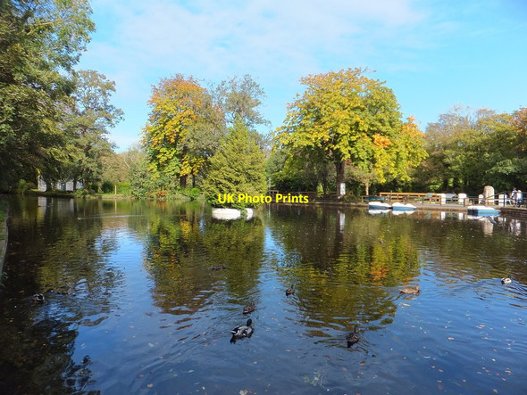Photo 6"x4" Boating Pond in Silverdale Glen Ballasalla\/SC2870 c2019