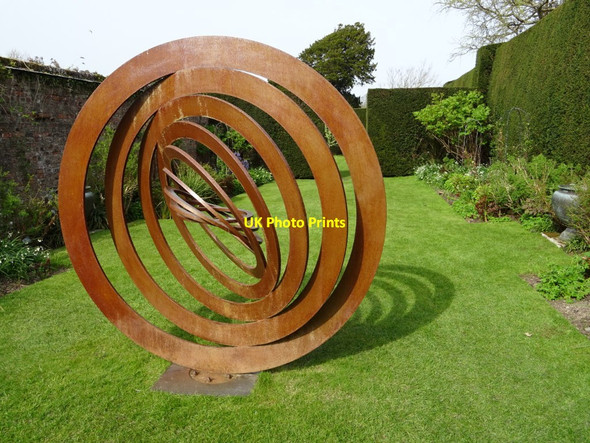 Photo 6"x4" Spiral sculpture Saltash\/SX4258 c2019