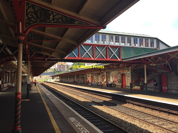 Photo 6"x4" Teignmouth station footbridge restored Teignmouth c2019
