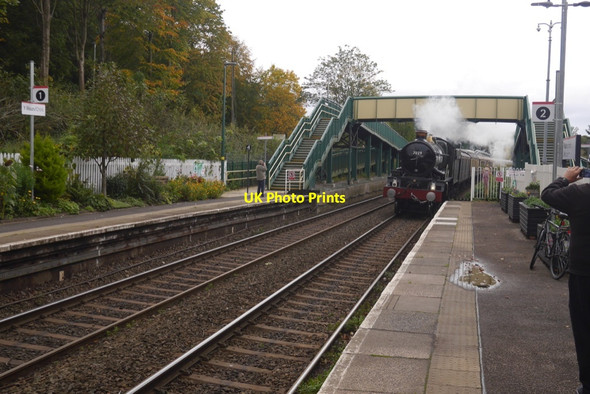 Photo 6"x4" Chirk Station and Clun Castle Chirk\/Y Waun c2019