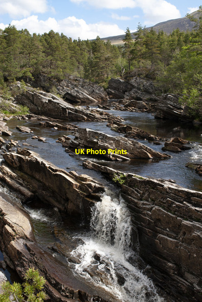 Photo 6"x4" Waterfalls on the Black Water River Gorstan c2011