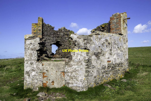 Photo 6"x4" Fort overlooking Whitedale Bay Angle c2019