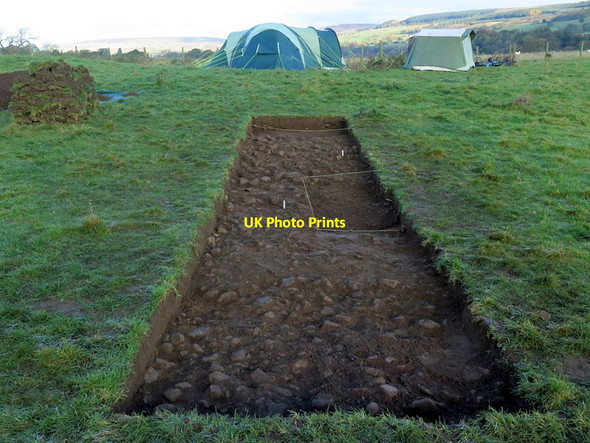 Photo 6"x4" Archaeological excavation at Gueswick Hills Romaldkirk c2019