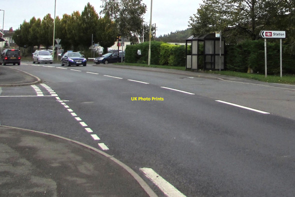 Photo 6"x4" Craven Arms railway station direction sign Halford\/SO4383 c2019