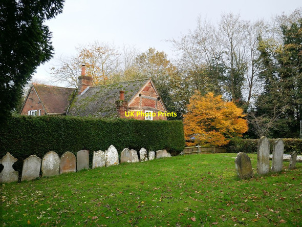 Photo 6"x4" In Rotherwick churchyard, November Rotherwick c2019
