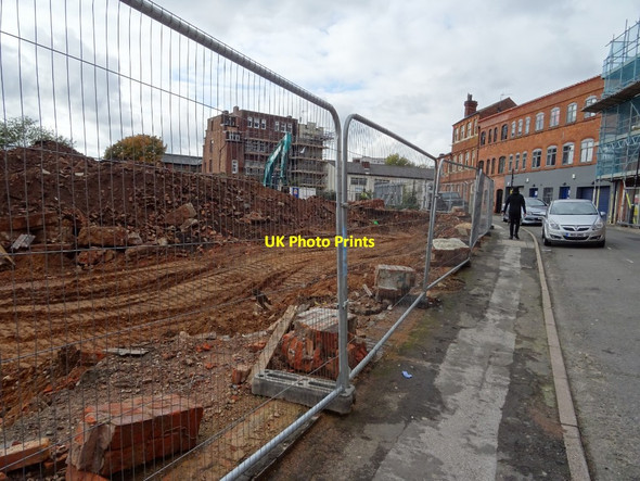 Photo 6"x4" Demolished former factory building Lee Bank c2019