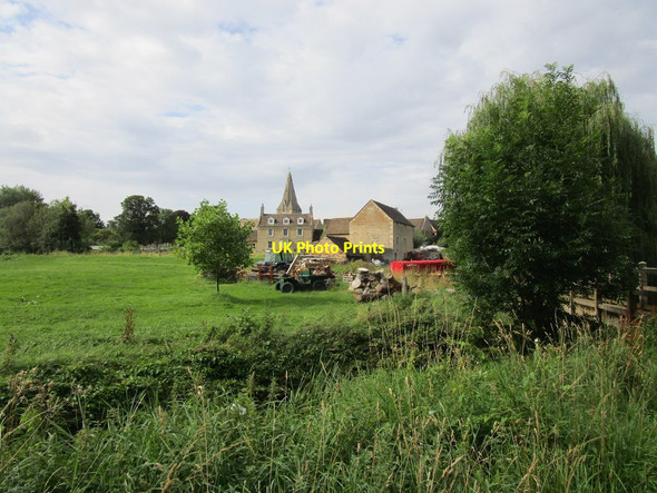 Photo 6"x4" View across the Willow Brook to King's Cliffe King's Cliffe c2019