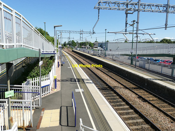 Photo 6"x4" Camelon station, looking east Falkirk c2019