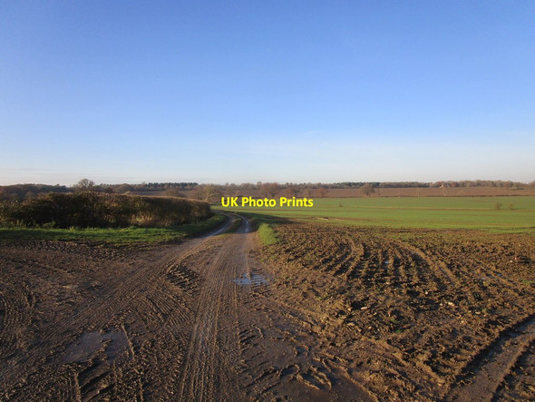 Photo 6"x4" Muddy bridleway Oundle c2019