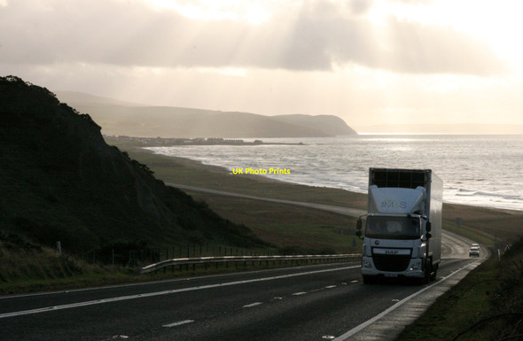 Photo 6"x4" Lorry coming up the A77 Park End\/NX0883 c2019