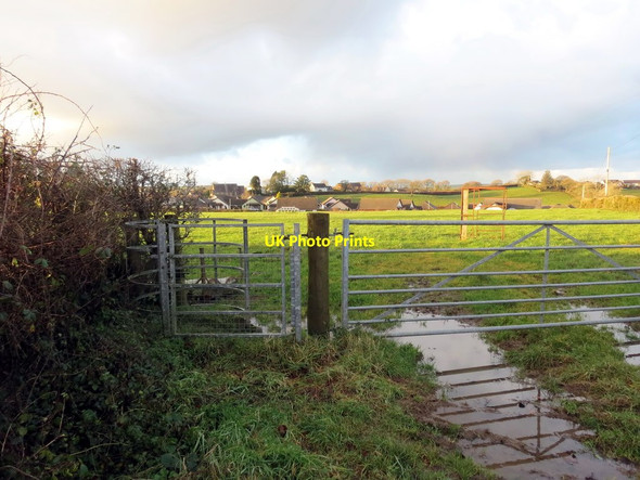 Photo 6"x4" Llwybr i bentre Llangain \/ Path to Llangain village Llangain c2019