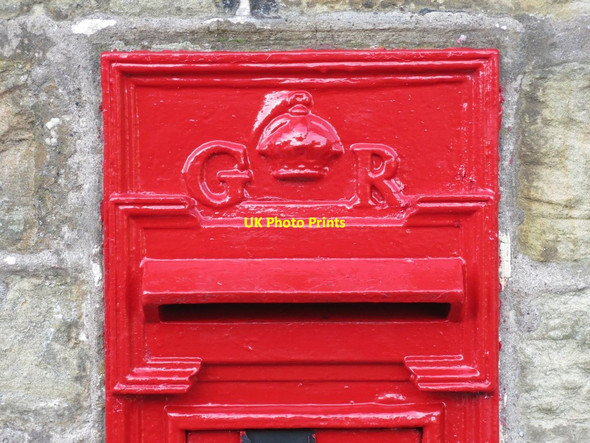 Photo 6"x4" George V postbox, Rookhope Post Office (detail) Rookhope c2019