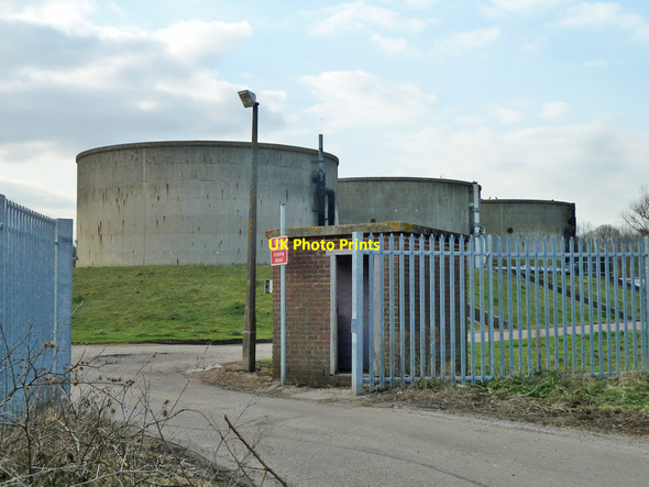 Photo 6"x4" Through the sewage works gate Woking c2012