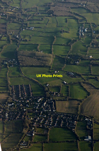 Photo 6"x4" Lower Ballinderry from the air Aghalee c2019