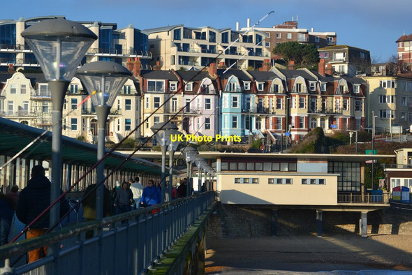 Photo 6"x4" Houses on Boscombe seafront, from the end of the pier Boscombe\/SZ1191 c2019