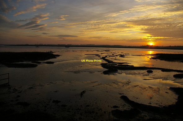 Photo 6"x4" Sunset over the River Deben, Ramsholt Ramsholt c2019