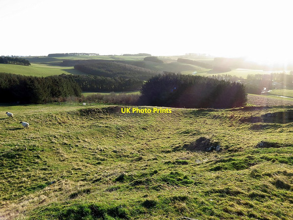 Photo 6"x4" Hill fort at Camp Knowe Clennell c2020