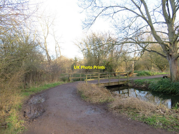 Photo 6"x4" Bridge over a drain in Morden Hall Park Morden\/TQ2568 c2020