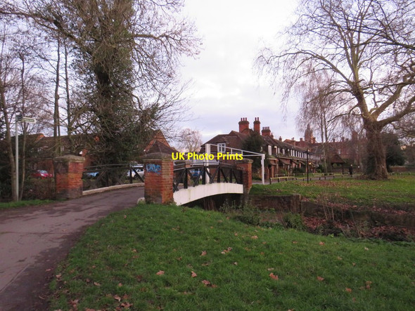 Photo 6"x4" Bridge over the River Wandle, Beddington Park Wallington\/TQ2964 c2020