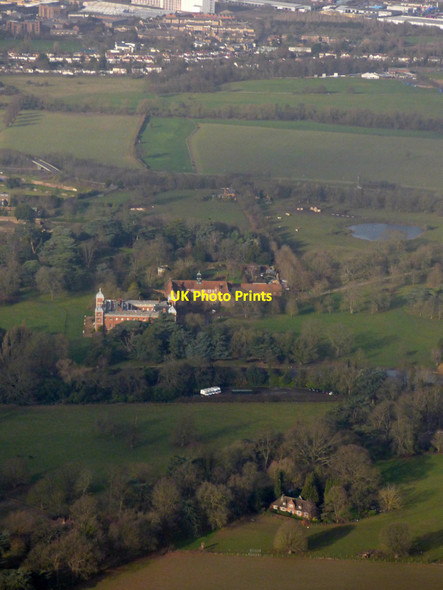 Photo 6"x4" Osterley House from the air Hounslow c2020