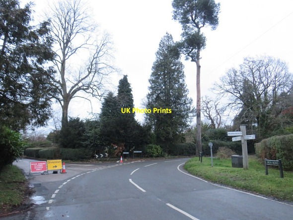 Photo 6"x4" Road junction, Chipstead Banstead c2020