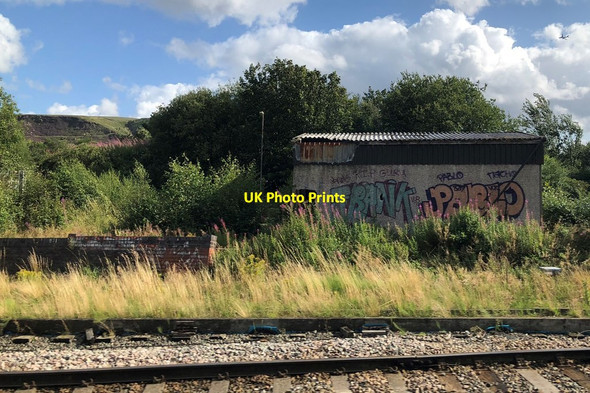 Photo 6"x4" Graffitied building, Marsden Marsden\/SE0411 c2019