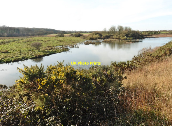 Photo 6"x4" Saltpill Duck Pond Chivenor c2020