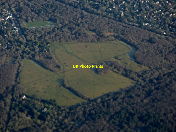 Photo 6"x4" Banstead Heath from the air Kingswood\/TQ2456 c2020