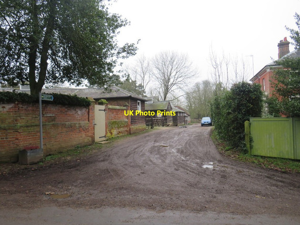 Photo 6"x4" Driveway and public bridleway, Brent Pelham Brent Pelham c2020