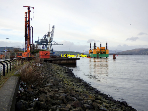 Photo 6"x4" Cruise ship centre construction site Greenock\/NS2776 c2020 P3