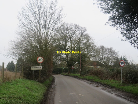 Photo 6"x4" Albury Road, Gravesend Barleycroft End c2020