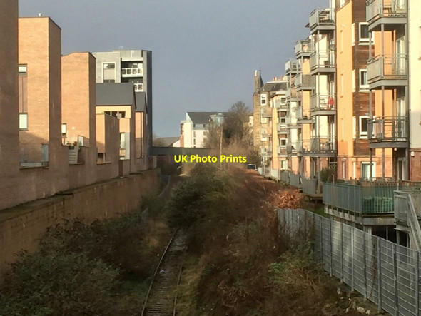 Photo 6"x4" Powderhall railway Edinburgh c2020