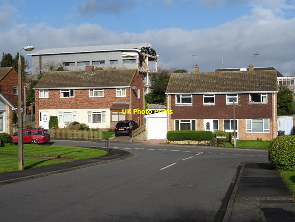 Photo 6"x4" Demolition work on former Qinetiq site - 8 February Great Malvern c2020