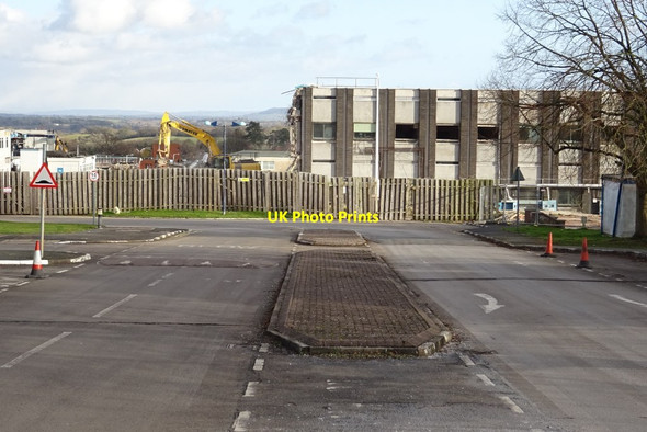Photo 6"x4" Demolition work on former Qinetiq site - 11 February Great Malvern c2020