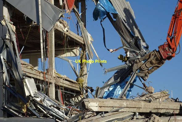 Photo 6"x4" Demolition work on former Qinetiq site - 12 February Great Malvern c2020