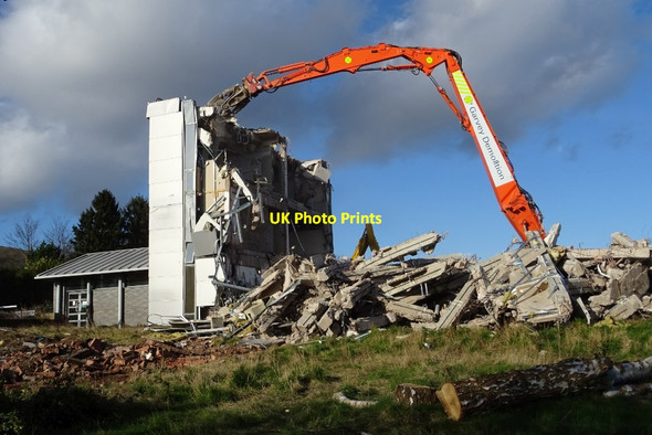 Photo 6"x4" Demolition work on former Qinetiq site - 12 February Great Malvern c2020 P1