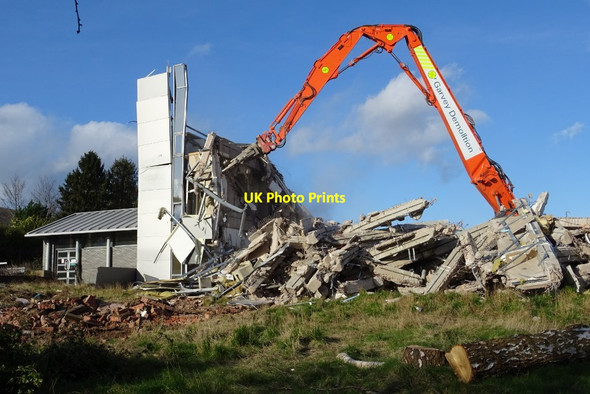 Photo 6"x4" Demolition work on former Qinetiq site - 12 February Great Malvern c2020 P3