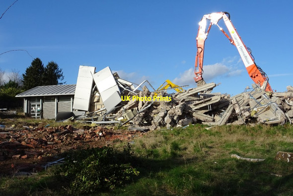 Photo 6"x4" Demolition work on former Qinetiq site - 12 February Great Malvern c2020 P4