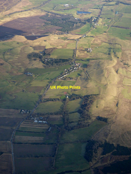 Photo 6"x4" Lamancha from the air Halmyre Mains c2020