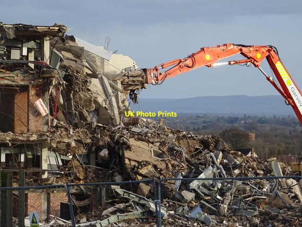 Photo 6"x4" Demolition work on former Qinetiq site - 17 February Great Malvern c2020 P1