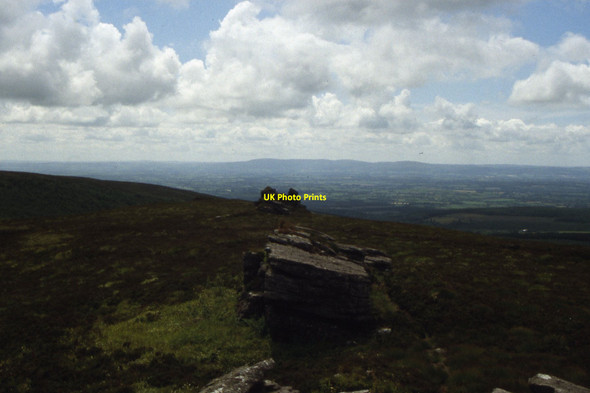 Photo 6"x4" Seefin Mountain summit - View S along summit ridge Ballyorgan c2003