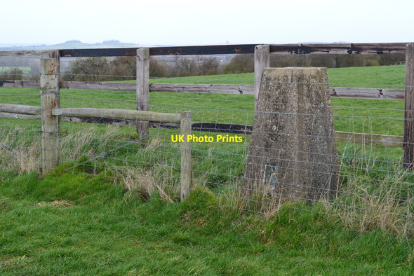 Photo 6"x4" Trig point on Blewburton Hill Aston Upthorpe c2020