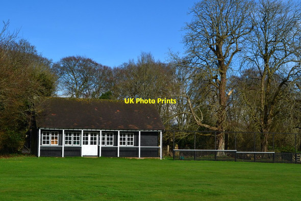 Photo 6"x4" Cricket pavilion at Greys Green Shepherd's Green c2020