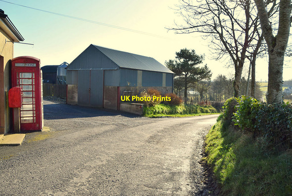 Photo 6"x4" Telephone box along Knocknahorn Road Lack c2020