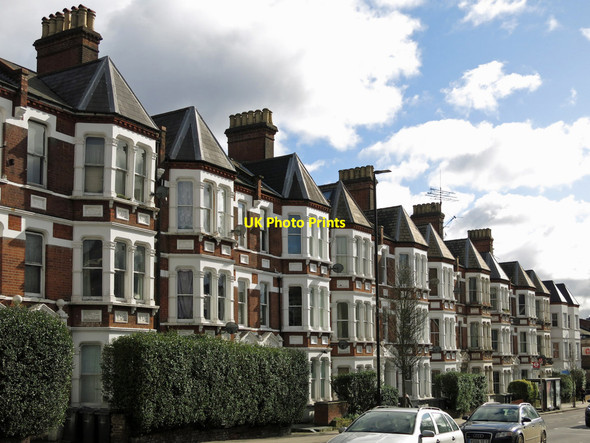 Photo 6"x4" Terraced houses, Archway Road, N6 Hampstead\/TQ2685 c2020