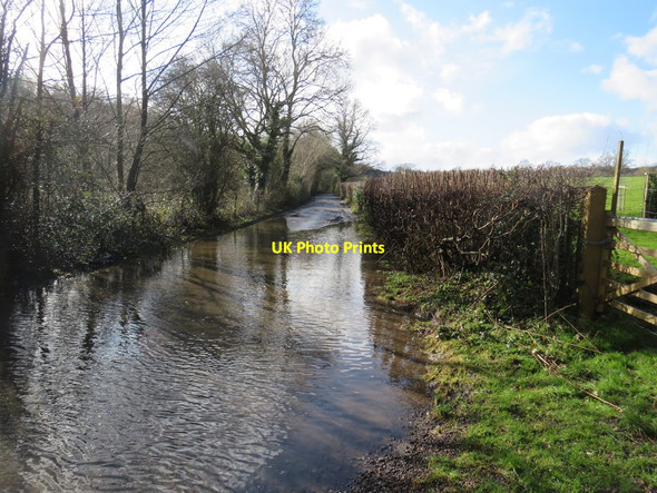 Photo 6"x4" Flooding on High Rocks Lane, near Tunbridge Wells Royal Tunbridge Wells c2020