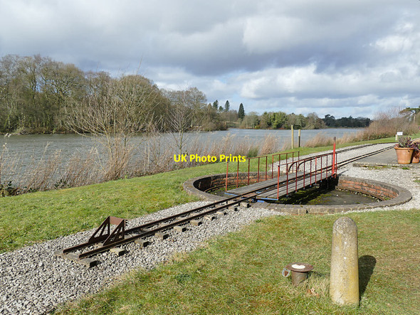 Photo 6"x4" Trentham Gardens: southern terminus of railway Knowl Wall c2020